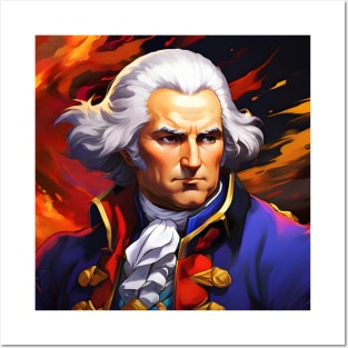 George Washington (stylized illustration) Posters and Art